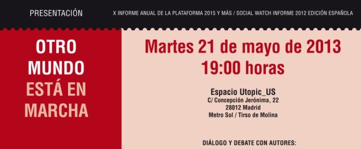 Presentación del Anuario 2012 "Otro mundo está en marcha"