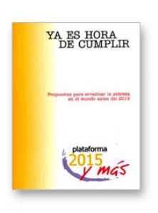 Anuario 2003 - "YA ES HORA DE CUMPLIR: Propuestas para erradicar la pobreza en el mundo antes del 2015"